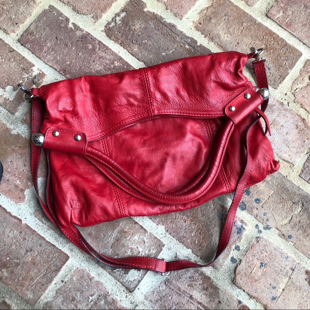 Beautiful Red Italian Leather Purse